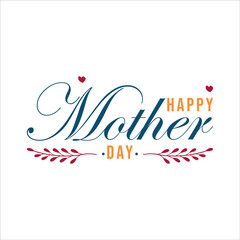 Happy Mother,s day vector logo background