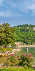 Beautiful peaceful lake Garda, Italy.