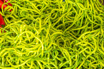 Fresh vegetable for sales in turkish market in Antalya, Turkey