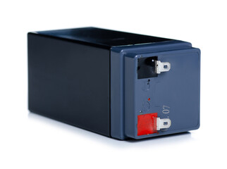 battery energy power on white background isolation