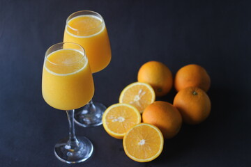 Glass of Kinnow Juice. It is juicier than orange and has more sour taste. © Trending Now