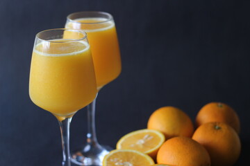Glass of Kinnow Juice. It is juicier than orange and has more sour taste. © Trending Now