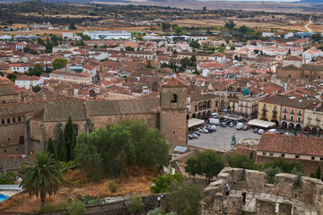 View of Trujillo, a city in the province of Cáceres (Extremadura), land of conquerors. Spain.