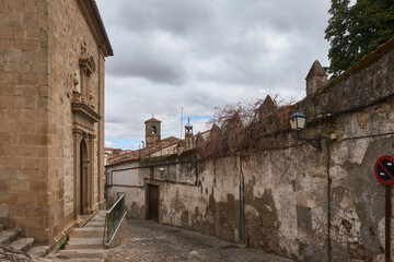 View of Trujillo, a city in the province of Cáceres (Extremadura), land of conquerors. Spain.