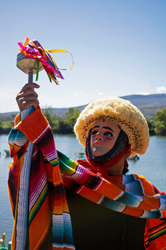 un parachico de la feria de los parachicos en Chiapa de corzo