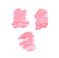 hand drawn watercolor stain abstraction