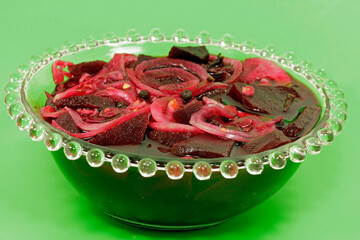 beetroot salad, homemade from granny 