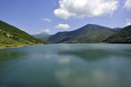 Mountain Lake In The South Caucasus