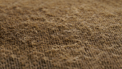Close up shot of dirt on kitchen extractor aluminium filter
