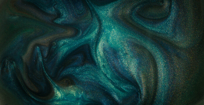 Abstract Dark Blue Glitter Background