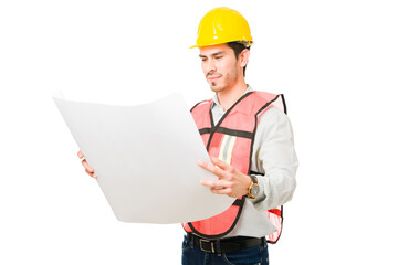 Civil engineer working in the construction business