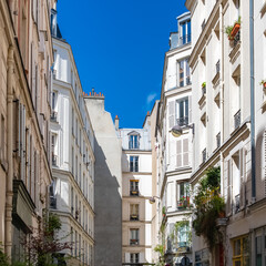 Paris, beautiful buildings, in the 11e district
