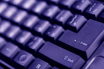 Computer keyboard. Technologies and internet concept background