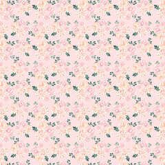 Watercolor floral digital paper floral pattern 