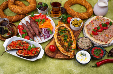 Traditional Turkish or Middle eastern dishes
