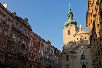 Fototapeta na wymiar Sv. Havel Church, Prague.