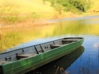 Obraz premium boat on the river