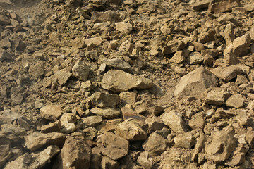 Stone land, desert, land from Mars 