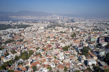 Fototapeta premium Landscape of city of Izmir, Turkey. City view.
