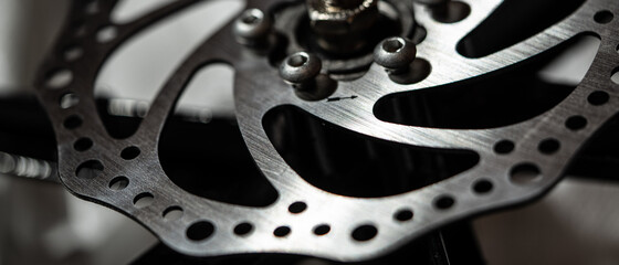 Bicycle brake disc, metal. disc brakes