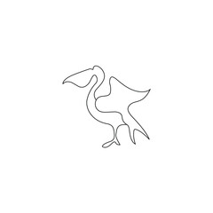 bird logo,lineart,pelikan logo,vector bird