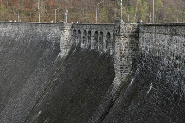 Old stone dam on the river