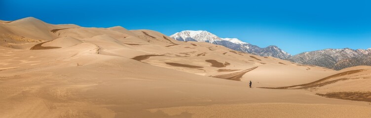 Fototapeta na wymiar Panorama of the Great Sand Dunes National Park, Colorado