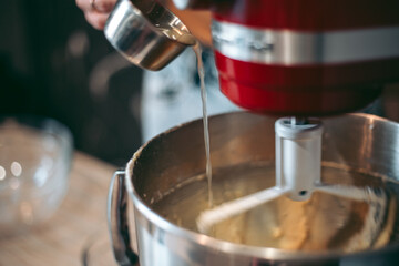 The baking process of baking pies and cookies in the kitchen © Hennadii