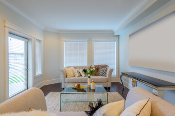 Interior design of a luxury living room