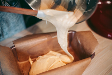 The baking process of baking pies and cookies in the kitchen © Hennadii