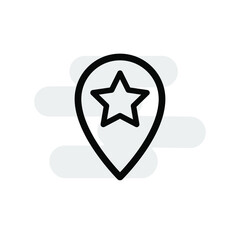 Location pin icon template