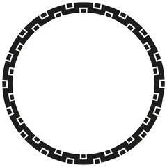 Round African border frame design.