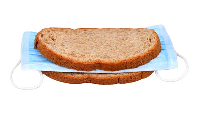 Surgical mask in sandwich