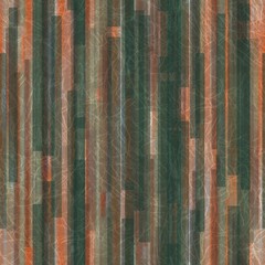 Seamless overlaid vertical stripes of paper. Geometric shape pattern print. High quality illustration. Transparent rectangles filled with gradient colors scattered. Handmade paper texture overlay.