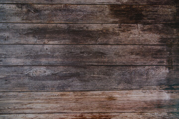 Obraz premium Dark wood texture. Background dark old wooden panels.