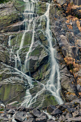 Beautiful Nardis waterfalls in Val di Genova, Adamello-Brenta Natural Park  in the northern Italy