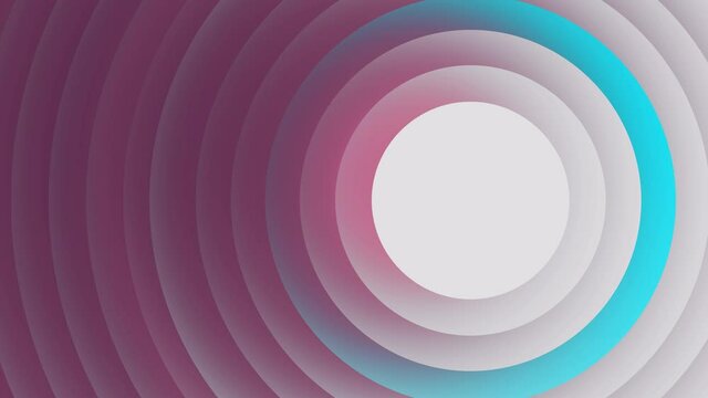 4K Seamless loop Bright modern abstract retro background with multicolored simple moving geometric shapes on the neon background. Seamless loop