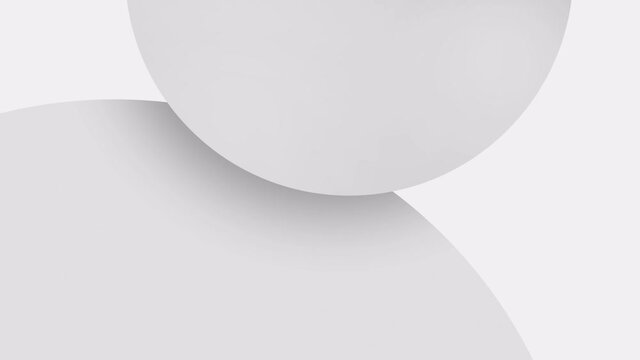 4K Seamless loop Bright modern abstract with great and white color moving geometric shapes on the white background. Seamless loop