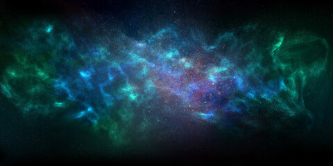 Fototapeta na wymiar nebulosa com estrelas em céu profundo
