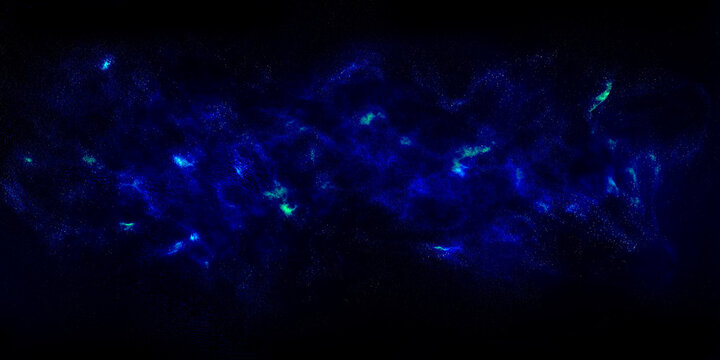 nebulosa com estrelas em c&eacute;u profundo