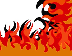 危険でかっこいい炎の背景素材 Wall Mural Wallpaper Murals Lgnelbd3uylm