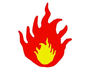 火が強い焚火の素材