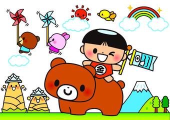 こどもの日 金太郎 かわいい