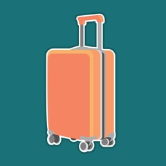 Luggage bag. suitcase set on conveyor belt. Baggage claim at terminal airport travel bags vector background flat design. cover page cartoon. concept and creative vacation holiday