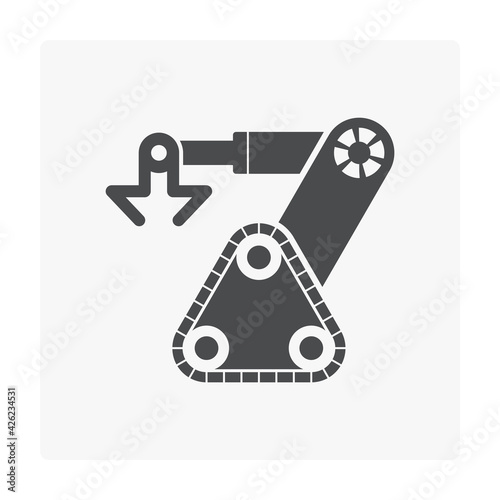 Robotic Arm Industrial Robot System Vector Icon Consist Of Mechanical Arm Electronic Hydraulic Control By Automation Technology For Industry I E Assembly Manufacturing Cnc Production Process Wall Mural Differr Robotic Arm Industrial Robot System Vector Icon Consist Of Mechanical Arm Electronic Hydraulic Control By Automation Technology For Industry I E Assembly Manufacturing Cnc Production Process Wall Mural Differr