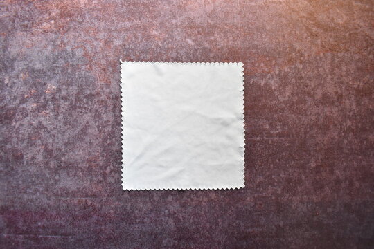 Light blue color microfiber eyeglasses cleaning cloth