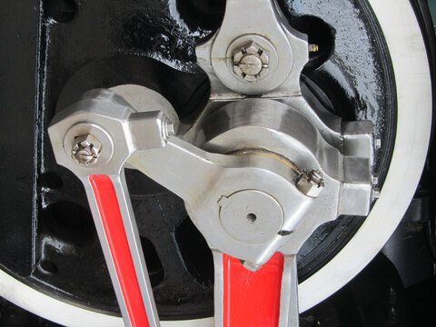 Engine of a 141 R steam locomotive