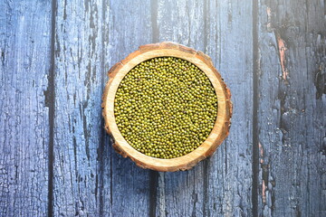 Green color raw whole dried Mung bean