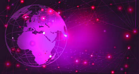 Abstract sense of science and technology graphic design