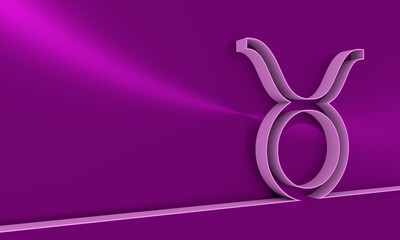 Zodiac symbol icon. Thin line style concept